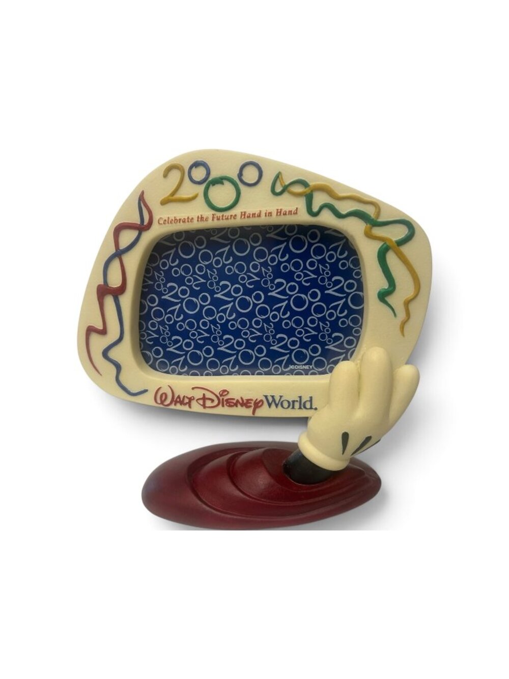 Walt Disney World 2000 Celebrate The Future Hand In Hand Picture Frame Mickey